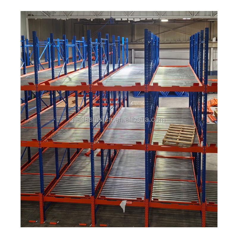 Factory Customization Heavy Duty Warehouse Storage Pallet Gravity Roller Flow Rack Shelves