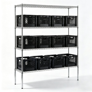 Galvanized Metal Wire Shelving