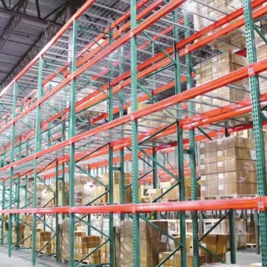 Factory Direct Sale Pallet Rack Teardrop Wide Span Storage Racks with Wire Mesh Decking for America Market