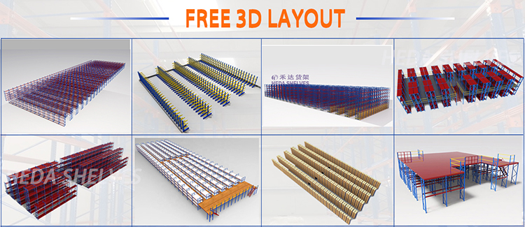 Factory Storage Shelves Garage 4 Layer Long Span Rack System Shelving Medium Duty Longspan Shelving
