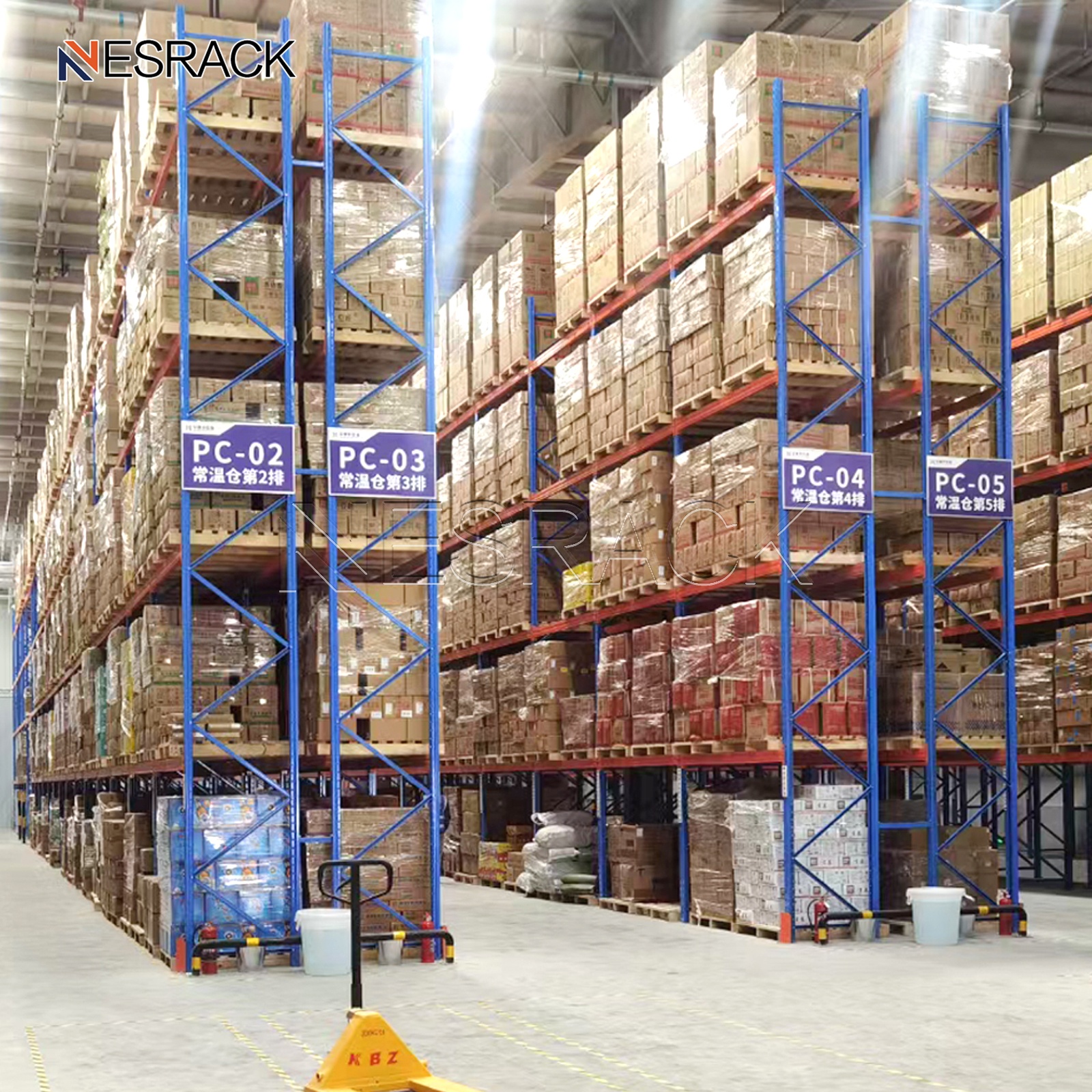 Heavy Duty Steel Pallet Rack Shelving For Euro Pallets Load Capacity 1000/2000/3000 KG Foldable Warehouse Storage Racks