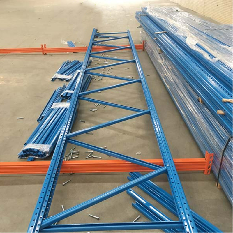Heavy Duty Selective Storage Shelf Non-welded Upright Bolt Connection Cross Beam Laminate Tray 1-3 Ton Capacity Eco-Friendly