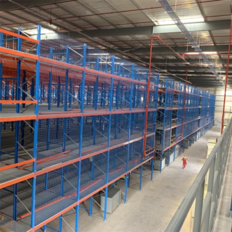 Free Standing Modular Mezzanine Floor Kits Storage Prefabricated Steel Frame Warehouse Powder Coating Racks Warehouse Rack Type