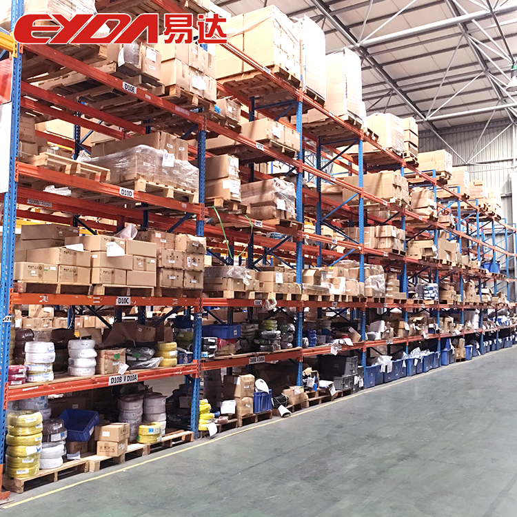 Heavy Duty Steel Adjustable 5 Layer Industrial Selective Pallet Rack Storage System with Corrosion Protection