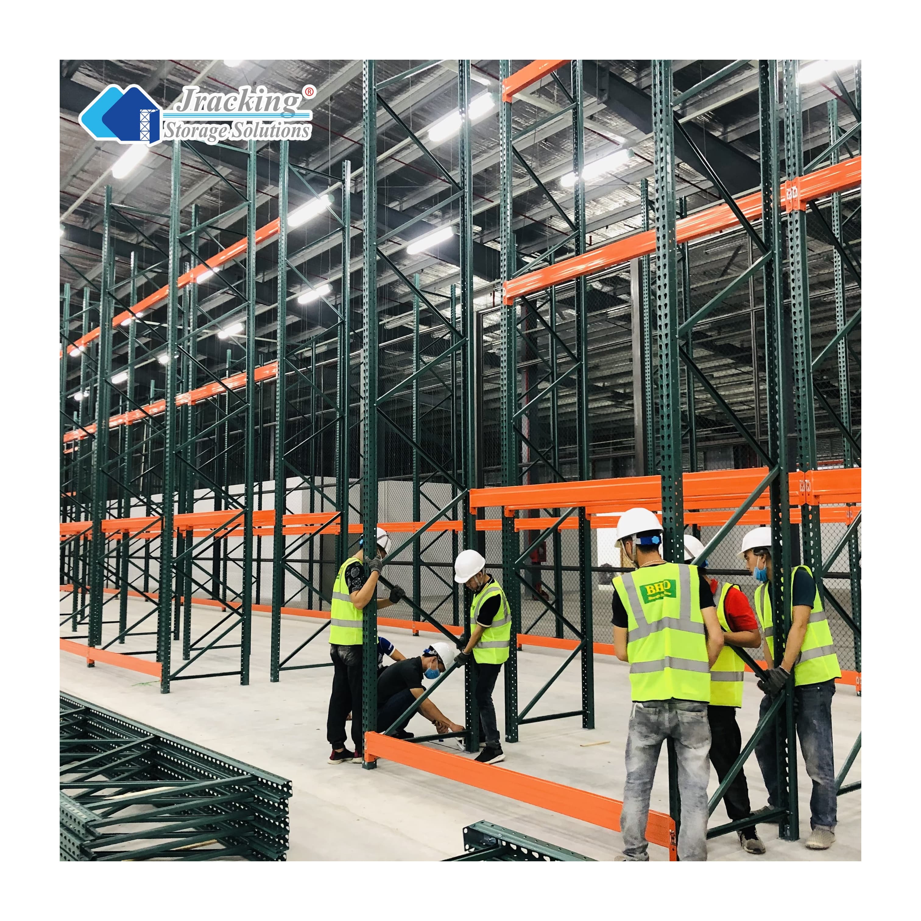 Jracking Industrial Pallet Racking Warehouse Storage Heavy Duty Stacking Shelves for Logistics Centers