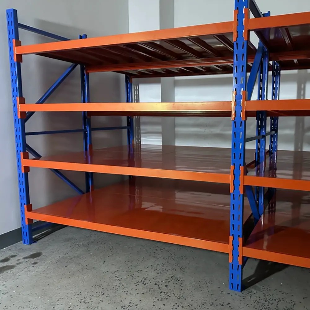 Warehouse Racks Metal Shelves Storage Shelf Rack Three Post Rack 1000 to 3000kgs Per Level Library Book Stack OEM Factory
