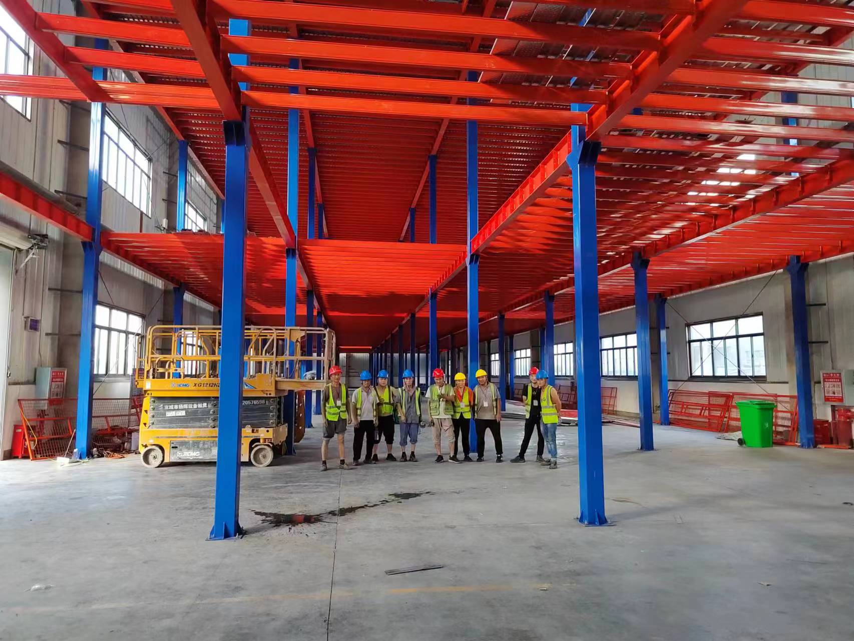 Heavy Duty Customized Gangli HD-MR-22 Corrosion Protected Multi-Level Warehouse Racking System Solid Steel Plate Mezzanine CE
