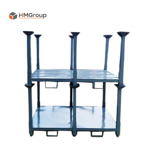 Customization Powder Coated Heavy Duty Steel Metal Stackable Demountable Textile Storage Rack For Fabric Rolls Warehouse