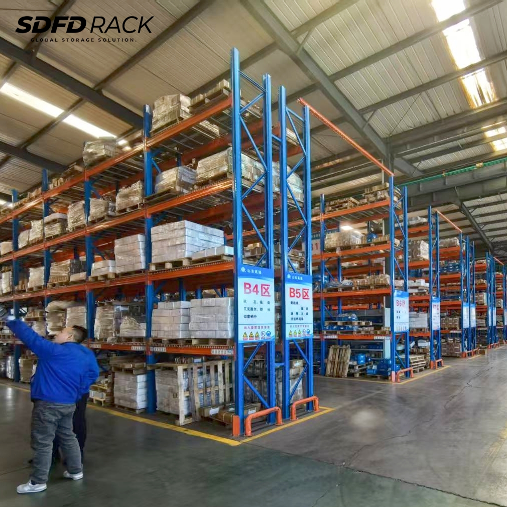 Hot Selling Adjustable Heavy Duty Steel Industrial Racks 6 8 10 Layer High Bay Warehouse Storage Selective Pallet Racking System
