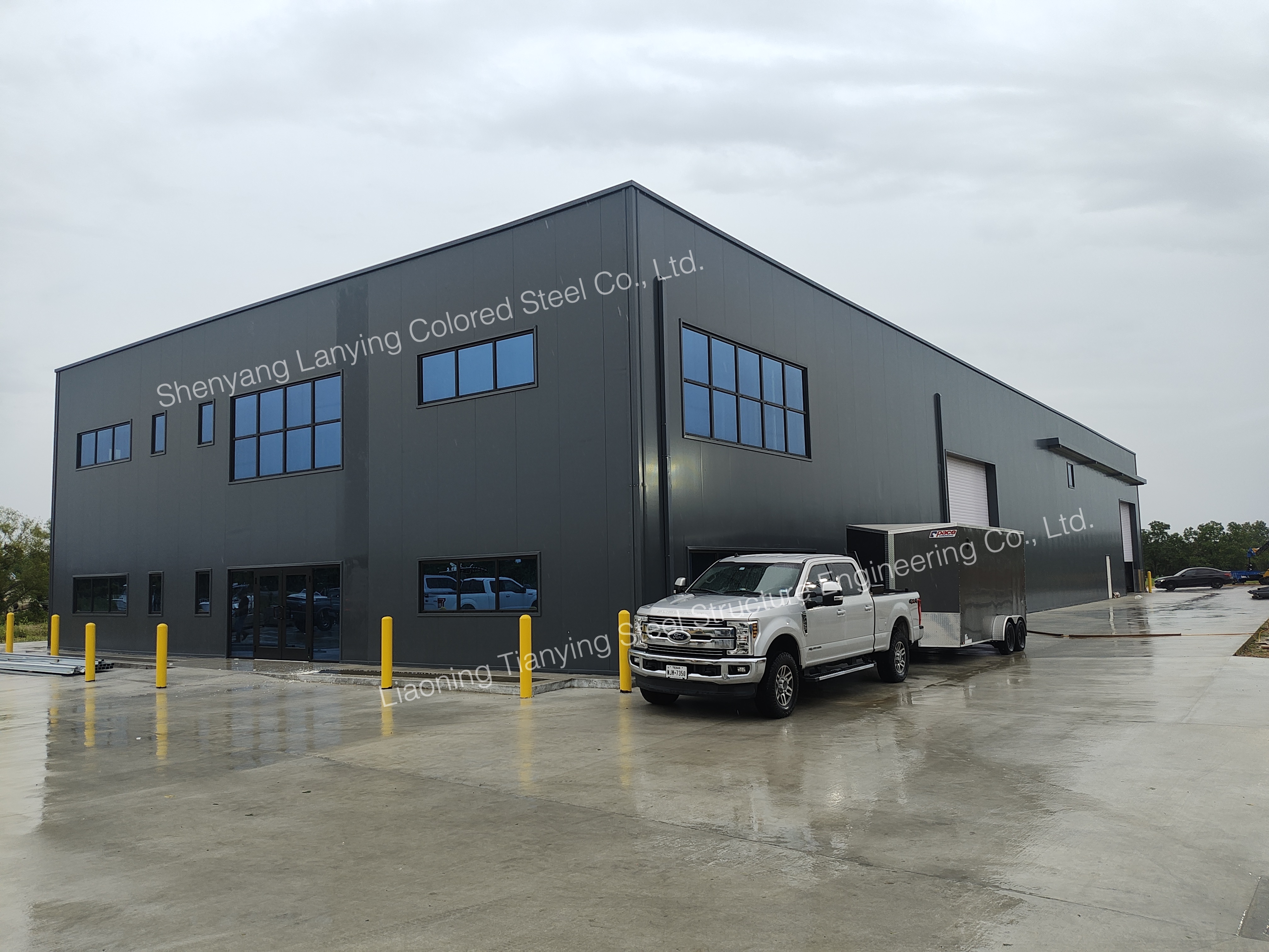 Completed Steel Building Structure