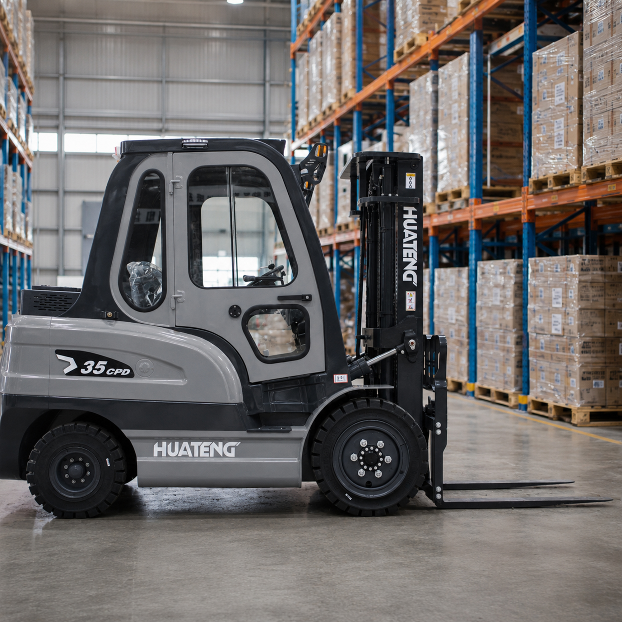 3 Ton 4 Ton 5 Ton Counterbalanced Warehouse Lift Truck With 80V System CE ISO Approved Heavy Duty Electric Forklift