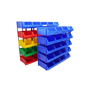 Save Space Parts Bin Boxes Household Item Save Stackable Plastic Warehouse Rack Tool Box Organizer