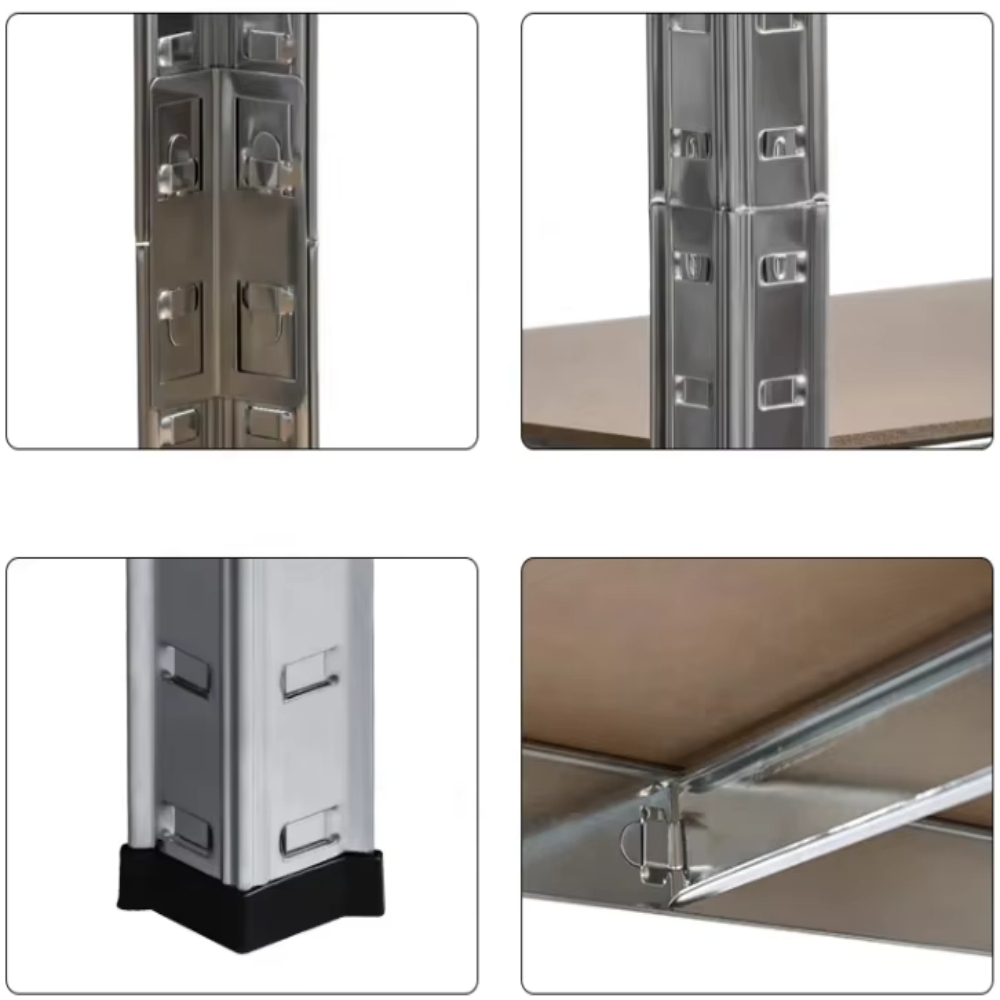 Heavy Duty 5-Layer Metal Shelf 180x90x40cm Galvanized Rust Resistant | Modular Storage Rack with Tool-Free Assembly