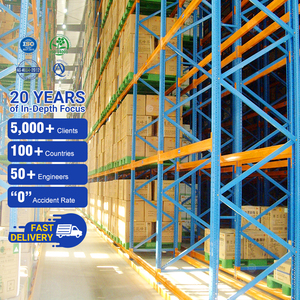 Strong Load Capacity Warehouse Industrial Narrow Aisle Racking Steel Rack System Movable Racking Rack for Pallet Storage System