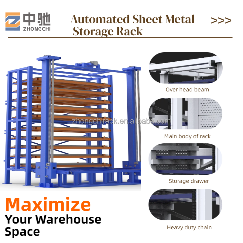 Factory Direct Supply Durable Heavy Duty Adjustable Industrial Steel Plate Storage Racking System For Metal Fabrication Plant