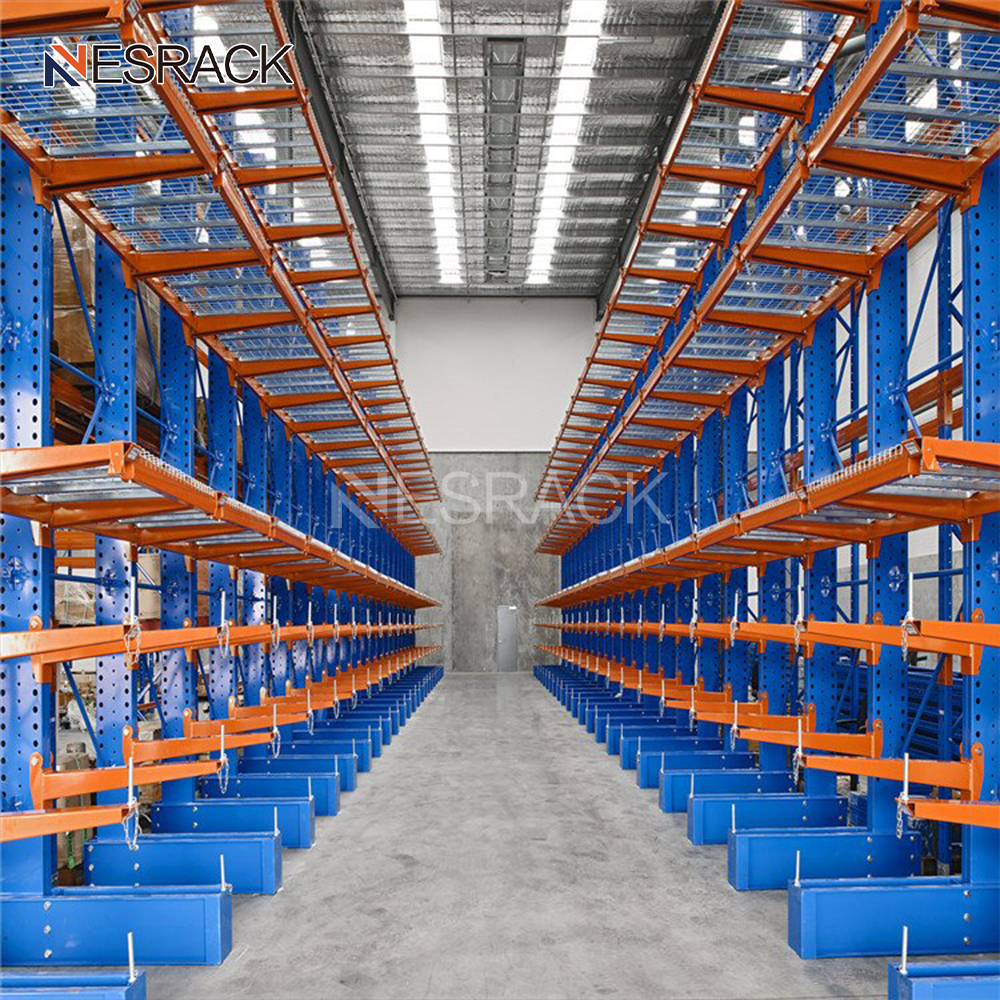 Heavy Duty Adjustable Cantilever Racks CE Certification High Load Capacity (500-3000kg/layer) for Warehouse Storage