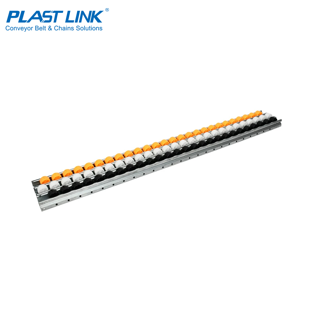 Industrial Aluminum Profile Flow Rail Rack Workstation Conveyor Track With Plastic Roller Wheel &amp; Ball Transfer Unit