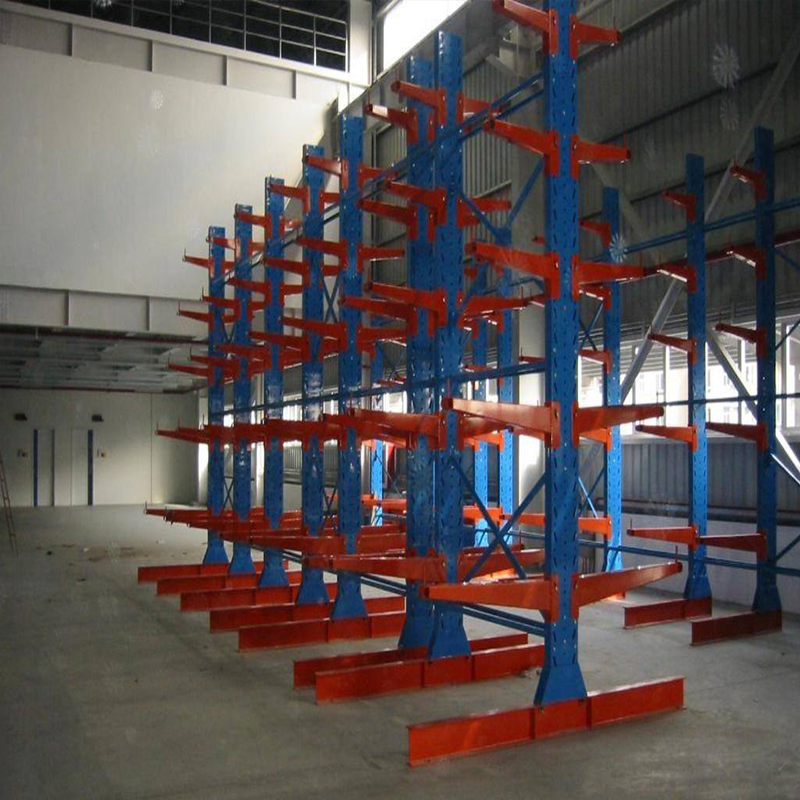 Low-Profile Cantilever Shelves for Low-Ceiling Warehouse Small Parts Storage