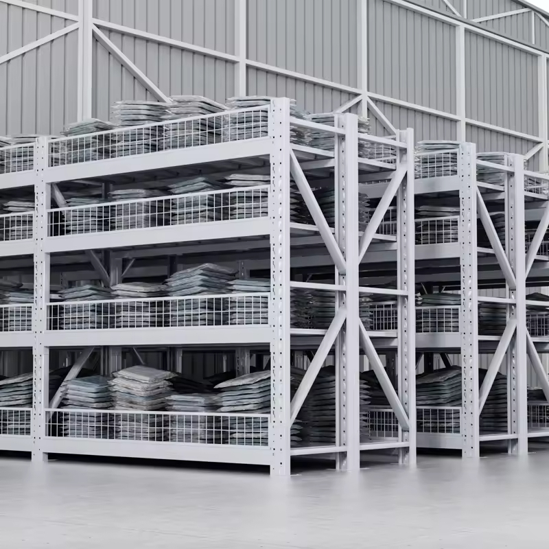 Heavy-Duty Light Duty 5-Layer Drive-In Pallet Rack with Ceiling Mount for Supermarket Durable Steel Grocery Shelves