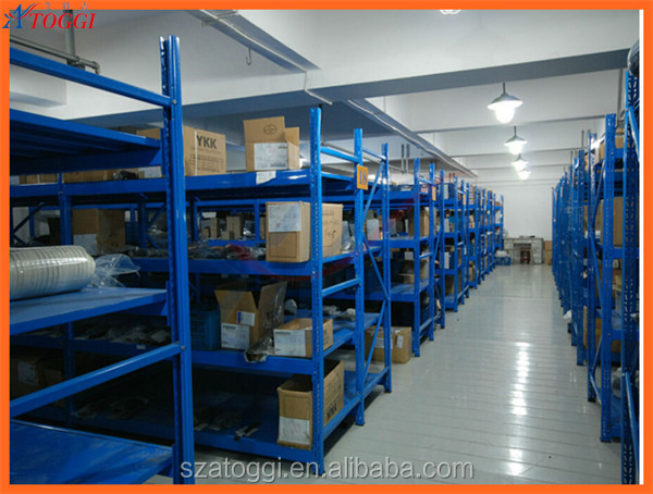 2000X500X2000mm Steel Medium Duty Long Span Storage Rack 4 Layers 200kg Capacity Powder Coated Industrial Warehouse Shelving