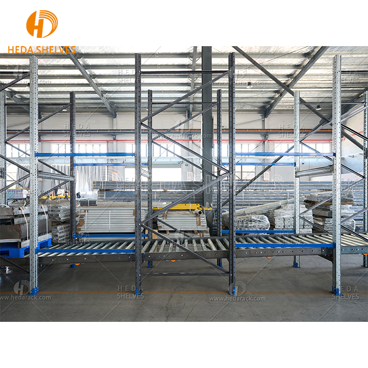 Heda Gravity Carton Flow Racking Selective Warehouse Roller Racking System