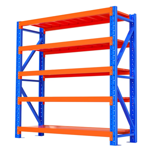 Low Price Racking Adjustable Metal Boltless Shelf and Racks Warehouse Storage Medium Duty Metal Rack Shelf