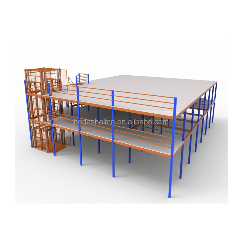 Wholesale Supplier Mezzanine Rack Heavy Duty Industrial Shelving Warehouse Shelf Racks