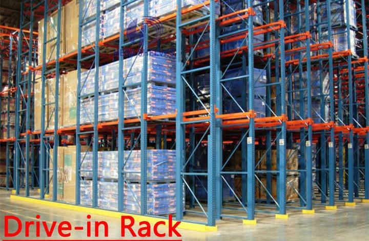 Direct Factory Sale High-Density 5-Layer Metal Drive-In Racking System for Warehouse Storage 2000kg Load Capacity