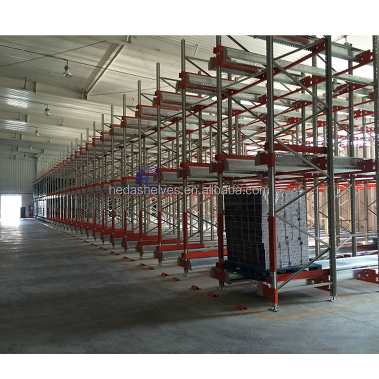 Auto Shuttle Racking System Innovative Pallet Racking Intensive Shuttle Racks Intelligent Cold Storage Shuttle Rack Automatic
