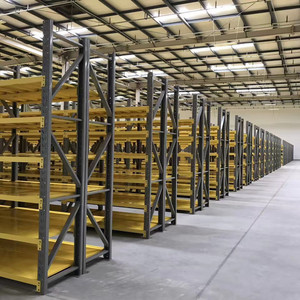 5-Layer Industrial Metal Storage Shelves Adjustable Warehouse Racking Long Span Factory Storage Racks Steel Material