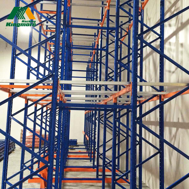 Heavy Duty Push Back Rack Stacking System Industrial Metal Rack Storage Equipment Warehouse Rack