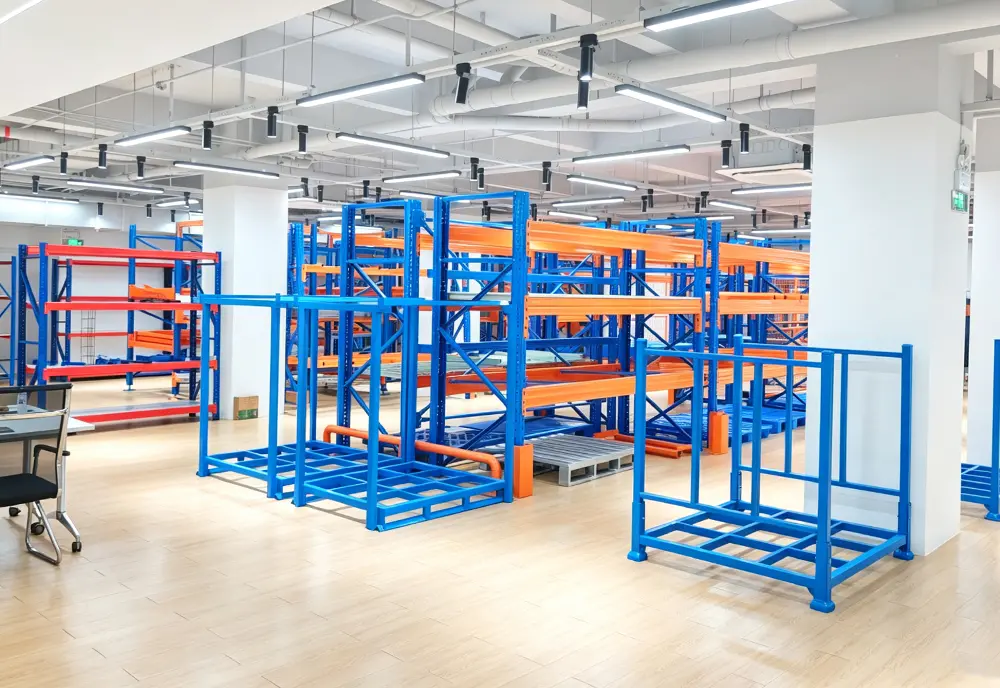 Export containerized strapping and packaging station