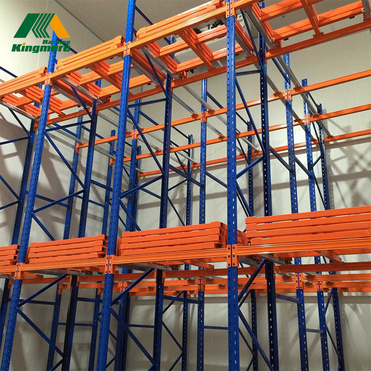 Heavy Duty Push Back Rack Stacking System Industrial Metal Rack Storage Equipment Warehouse Rack
