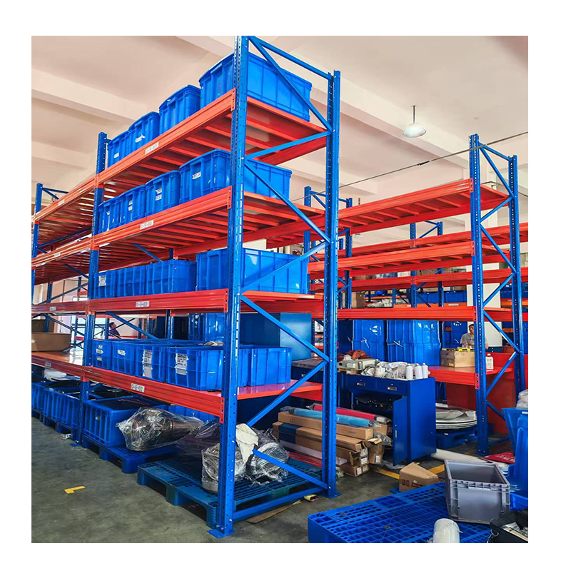 Heavy Duty Steel Platforms Durable Heavy Beam Durable High Bay Warehouse Thick Steel Plate Shelving Rack Type Storage Rack