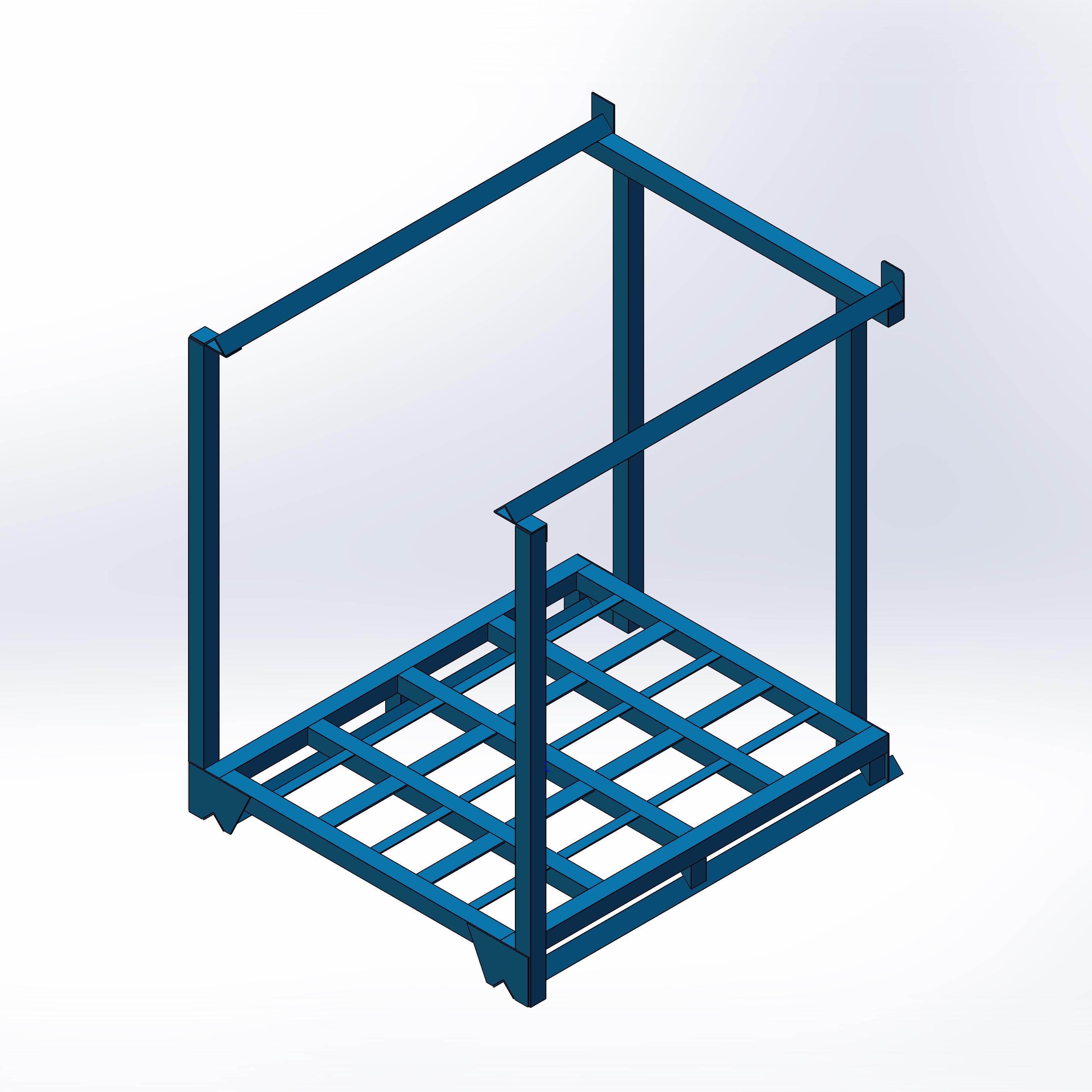 CASE CARTER OEM Cargo Storage Equipment Stillage Cage Steel Bins Box Warehouse Iron Stackable Pallet Rack Stacking