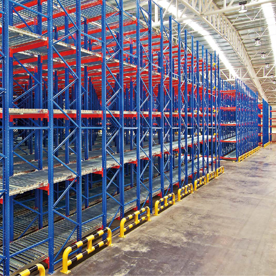 Industrial Steel Gravity Racking First in First Out Adjustable Roller Track Warehouse Storage Shelving Powder Coated High Duty