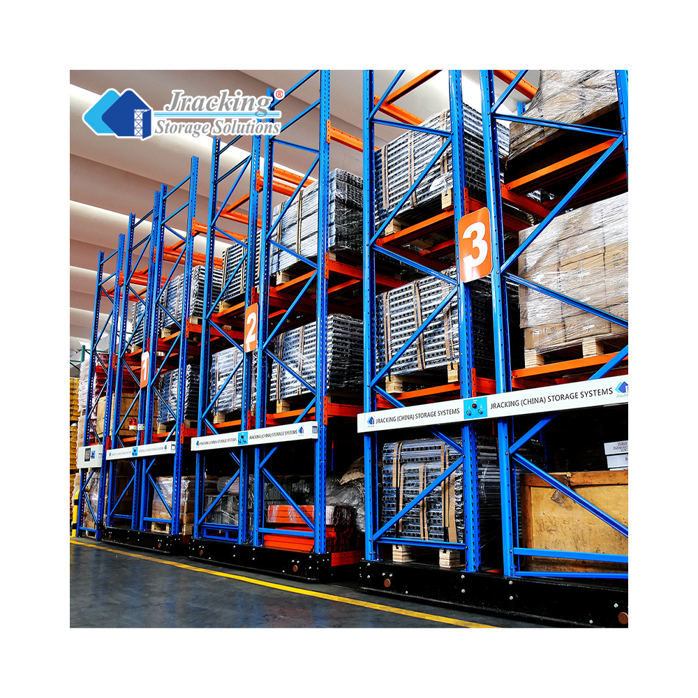 Jracking Automated Storage System Heavy Duty Electric Mobile Pallet Racking