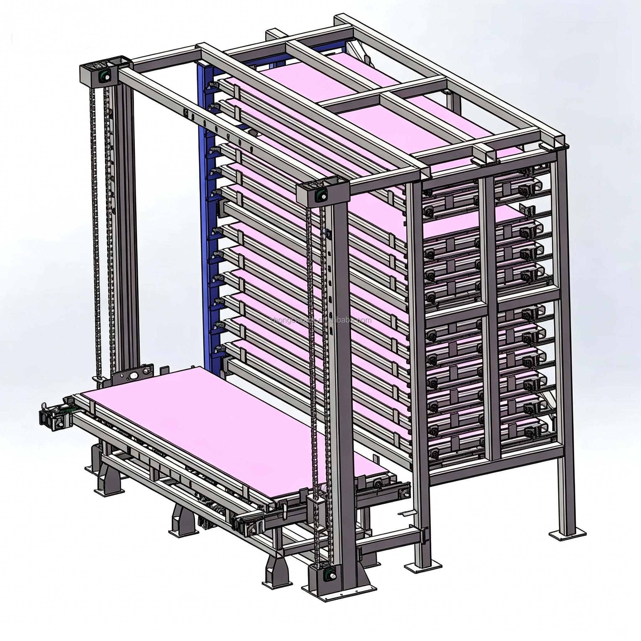 Intelligent Anti-Rust Powder Coated Warehouse Rack System for Steel Plate Storage Automated Multi-Layer Industrial Solution