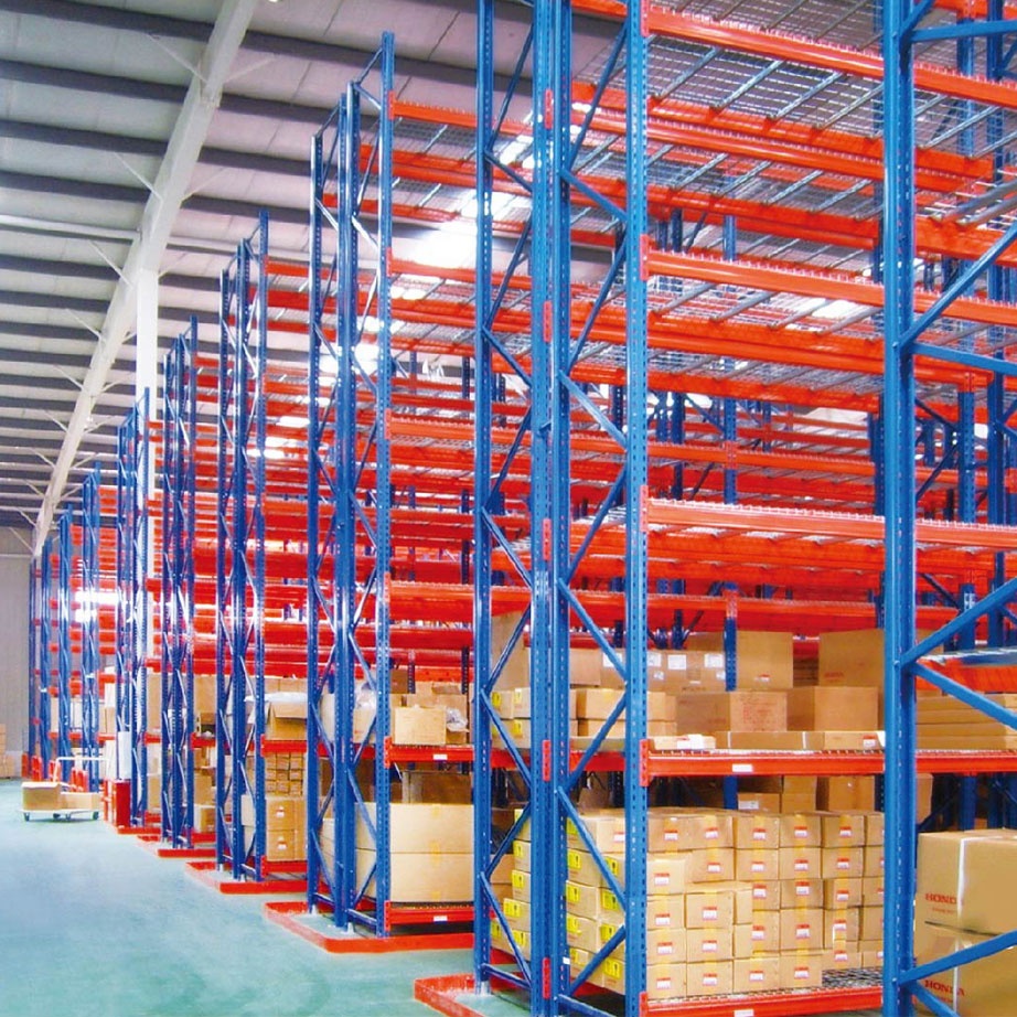 Narrow Aisle VNA Pallet Racking System Adjustable Heavy Duty Cold Rolled Steel Powder Coated High-Density Logistics E-commerce