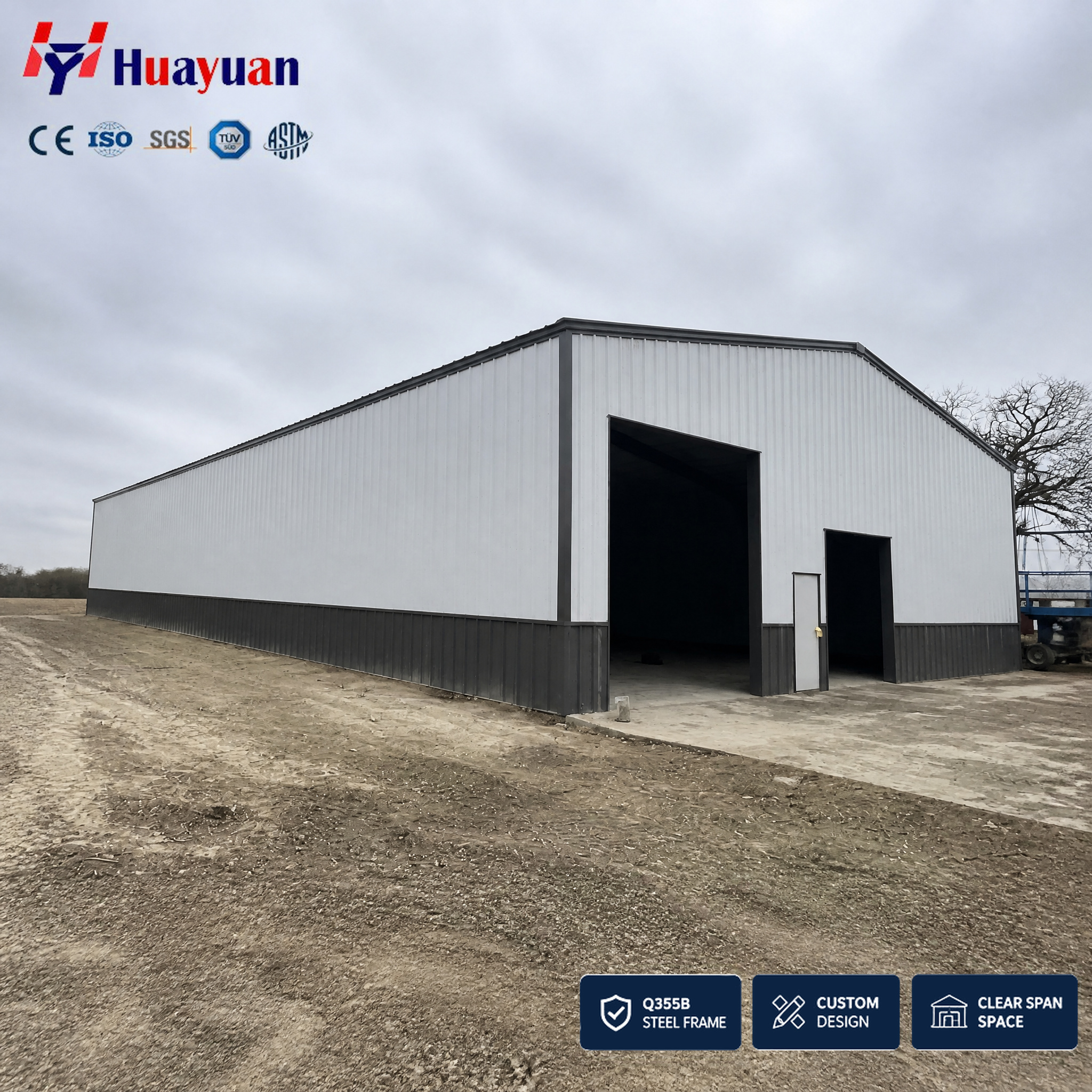 Steel Metal Building Warehouse Retail Distribution Storage Center Loading Bay Heavy Duty Structure