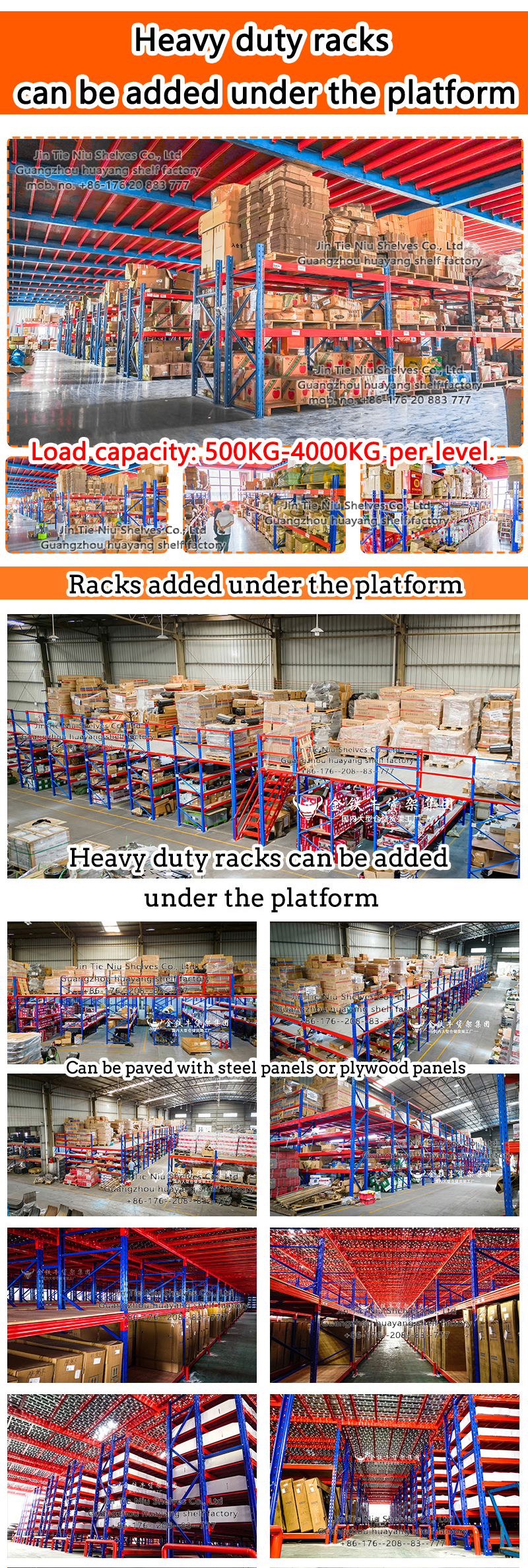 Certificate Light Duty Cargo Tile Rack Light Duty Racking Racking Storage 1000KG 2000KG 3000KG Pounds Tons