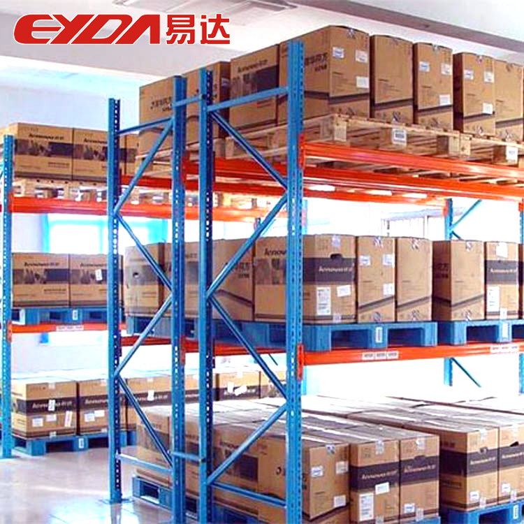 Eyda Factory Directly Steel 5-Layer Narrow Aisle Heavy-Duty VNA Pallet Rack Corrosion Protection Warehousing Storage VAN