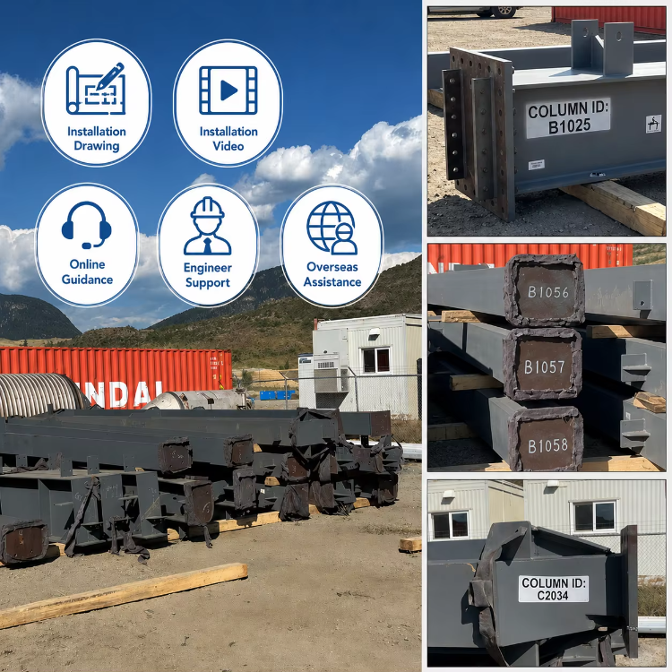 Prefabricated Metal Warehouse Building Steel Structure Industrial Storage Workshop Logistics Hub Steel Frame AISC CE ISO