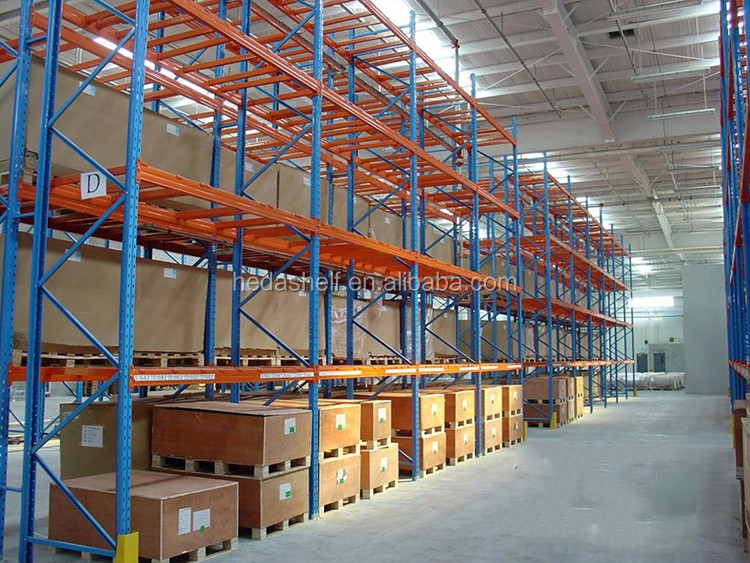 Wide Aisle Pallet Racking Heavy Duty Metal Rack Double Deep Clothes Racking System for Warehouse