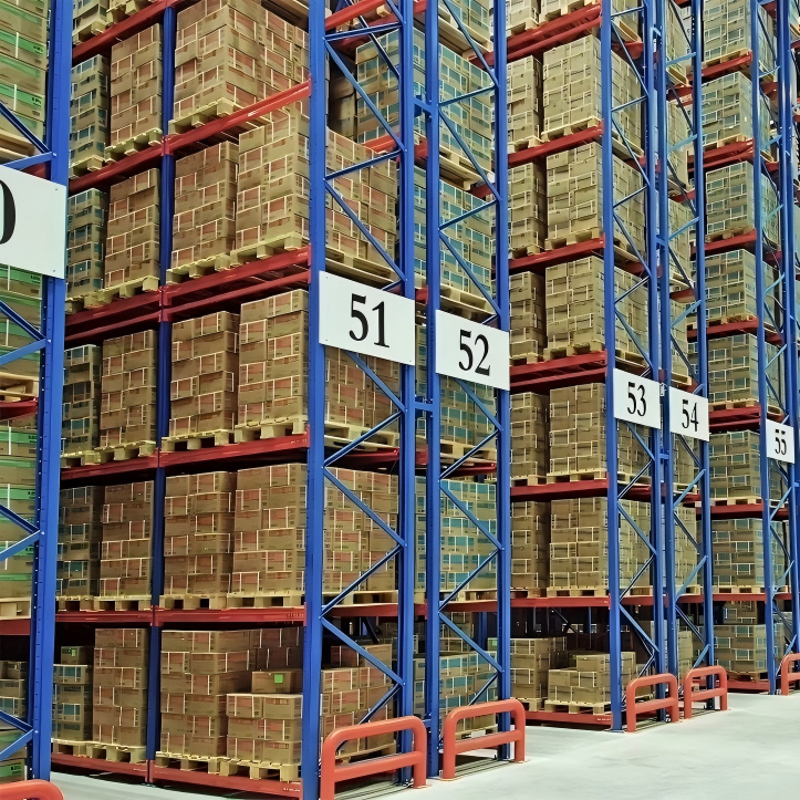 Factory Direct Very Narrow Aisle VNA Pallet Racking Heavy Duty Steel Warehouse Storage Selective Rack System 500-4000kg/Level