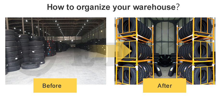 Detachable Truck Storage Stacking Tire Pallet Rack Detail 3