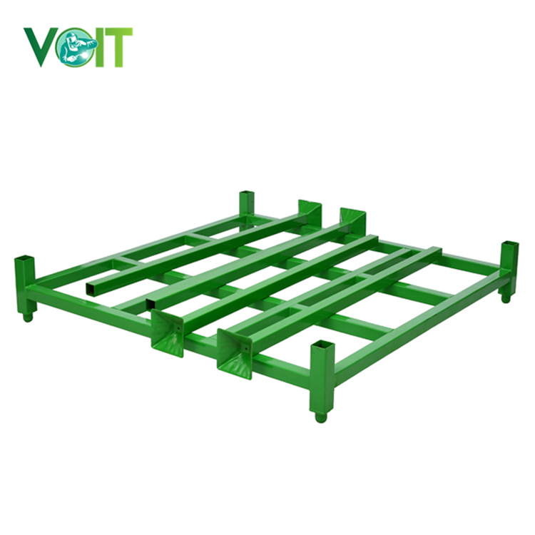 Stackable 4 High Fully Loaded Customized Warehouse Storage Steel Stacking Rack