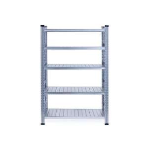 Best Quality Heavy Duty Modular 5-Tier Adjustable White Galvanized Steel Boltless Shelving Rack for Warehouse Storage