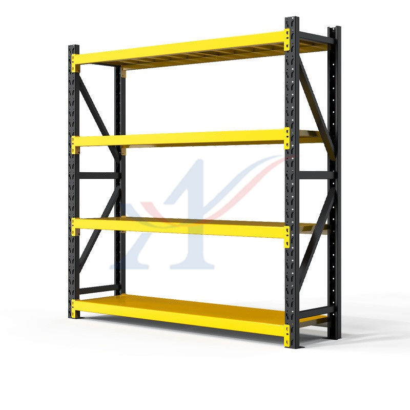 Factory Steel Boltless Stacking Rack Industrial Warehouse Storage Racks Shelves 200kg Per Layer Capacity Powder Coated for