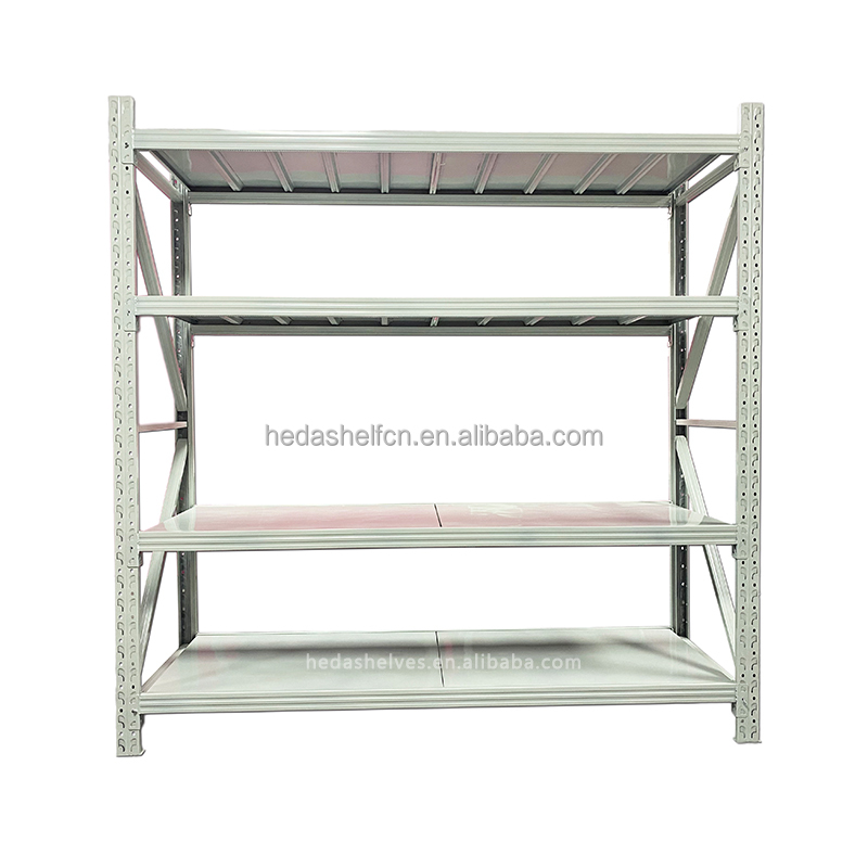 Heda Manufacture Storage Shelves Metal Boltless Warehouse Shelves System Medium Duty Racks For Sale
